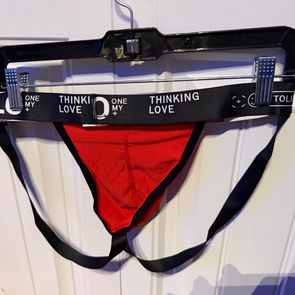 Hello Red and Black Jockstrap - Picture 2 of 3